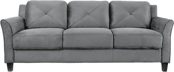 Lifestyle Solutions Harrington Sofa in Grey, Dark Grey