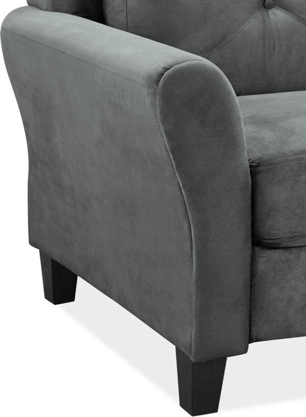 Lifestyle Solutions Harrington Sofa in Grey, Dark Grey